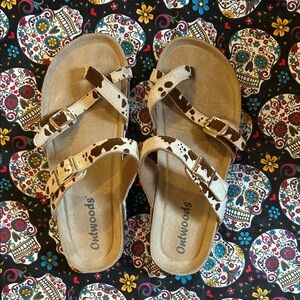 Ontwoods Tan Strappy Sandals